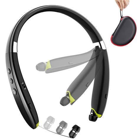 Bluetooth Headphones Beartwo Upgraded Foldable Wireless Neckband