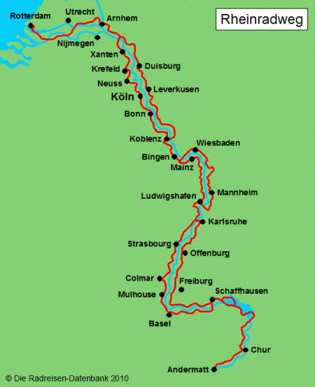 Die Radreisendatenbank: Radweg - Rheinradweg | Rheinradweg