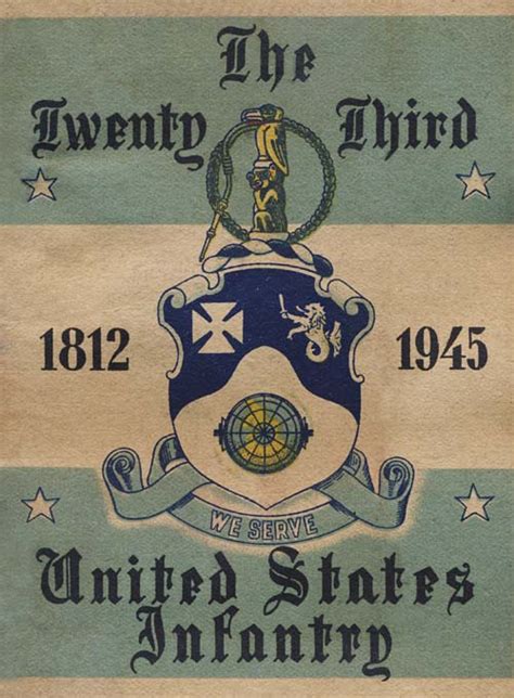 The Twenty Third United States Infantry 1812 1945 2nd Infantry