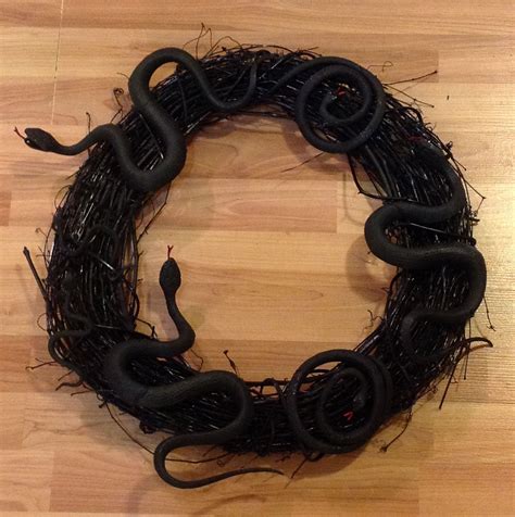 My Snake Infested Wreath Is Ready For Halloween Im So Proud