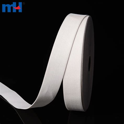25mm White Knitted Sewing Elastic Band Waistband Manufacturer In China
