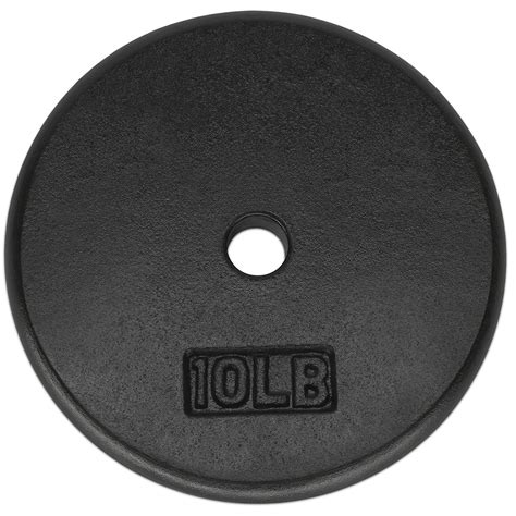 Yes4all Standard Cast Iron Weight Plate 10 Lbs