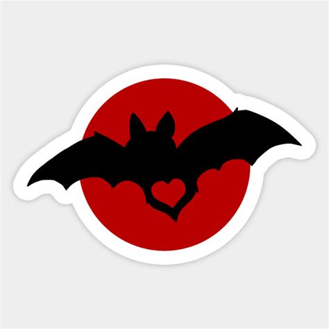 I Love Bats Bat Sticker Teepublic