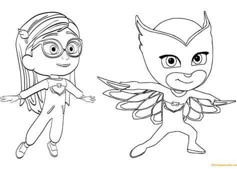 Today we are coloring owlette from the show pj masks. 32 best PJ Masks Coloring Pages images on Pinterest