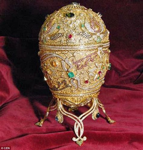 Stolen £1million Fabergé Egg Encrusted With Diamonds Sapphires And