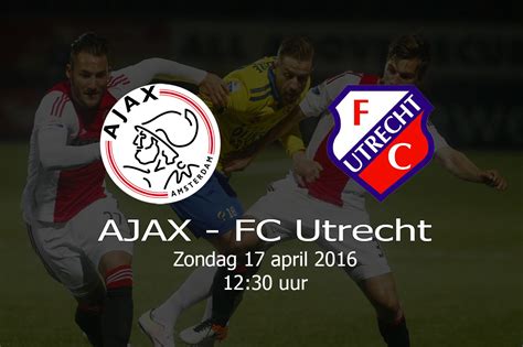 If the leader of the eredivisie in the johan cruijff arena beats fc utrecht, it can take the 35th national title in the home game with az on sunday. AJAX - FC UTRECHT - 20160417kopie | Ajaxzine