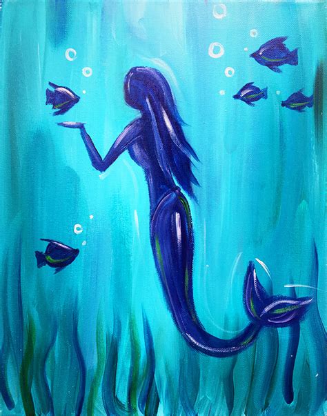 Sea Mermaid Painting Party With The Paint Sesh