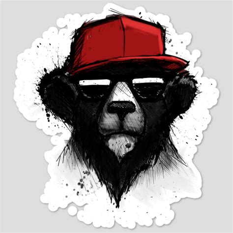 Dope Bear Sticker By Sebiondbh Design By Humans