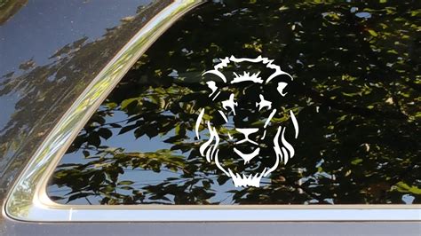 Lion vinyl decal lion vinyl sticker accessory for | Etsy | Vinyl window decals, Vinyl decals 