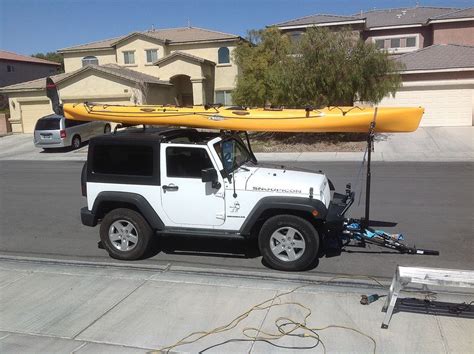 Transporting A Kayak On The Jeep Jeep Wrangler Forum Kayaking Jeep