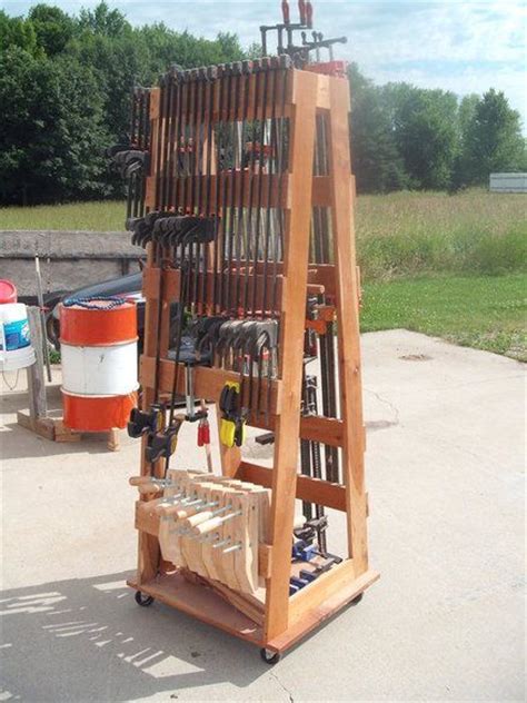 Posted on june 13, 2011june 19, 2020author jimcategories workshop clampstags clamp racks, diy instructions, do it yourself, free woodworking plans, mobile, rolling, wooden. Norm's Clamp Rack | Woodworking projects diy, Diy wood ...
