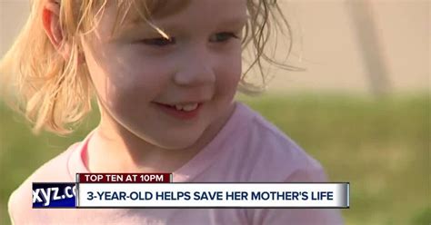 3 year old credited with saving mother s life