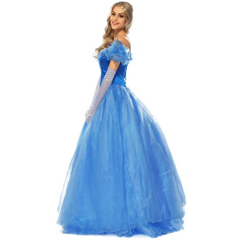 new cinderella blue dress cosplay costume costume party world