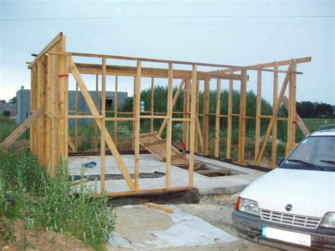 Montage De Lossature Bois Du Garage Autoconstruction Construire Sa