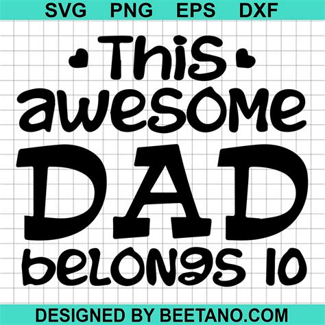 Awesome Dad Svg 100 File For Free
