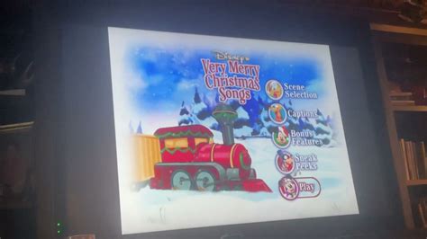 Disneys Very Merry Christmas Sing Along Songs Dvd Menu Youtube