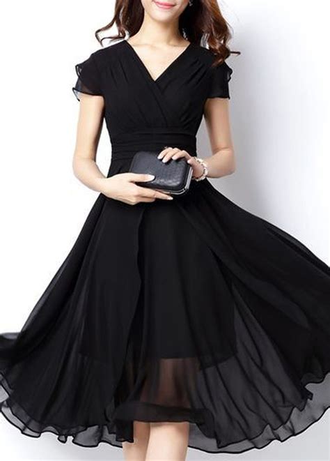 Nice 46 Trending Valentine Dresses For Dinner Ideas Black Chiffon Dress Fashion Dresses