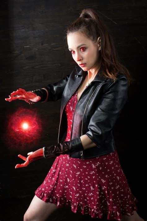 Scarlet Witch Cosplay Character Development Sequin Skirt Sequins
