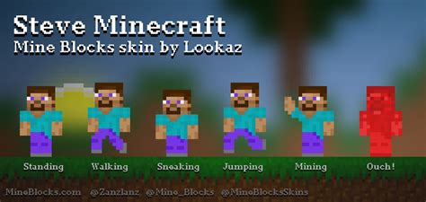 Mine Blocks Steve Minecraft Skin By Lookaz