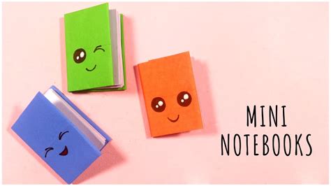 Diy Mini Notebooks From A4 Sheet Paper Youtube