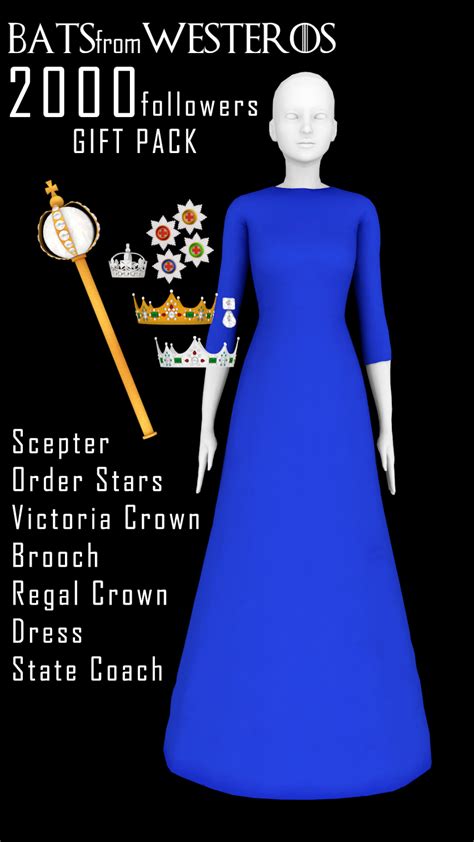 A Blue Dress With The Words Bats From Westeros On It And Other Items