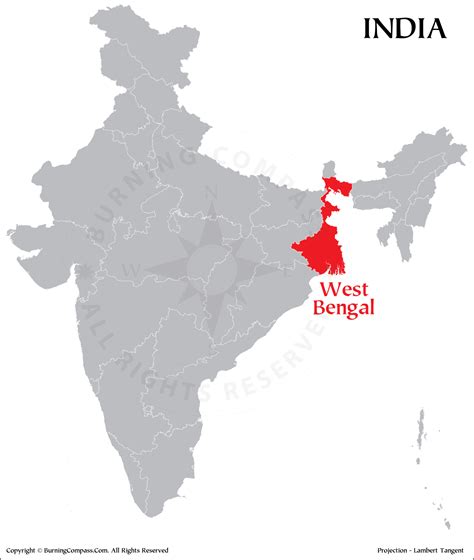 West Bengal In India Map
