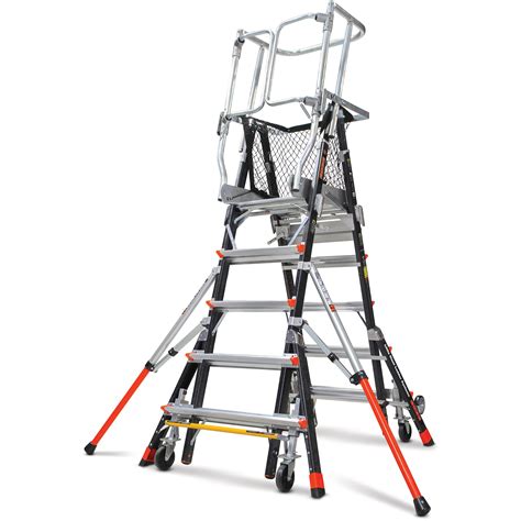 Little Giant 18515 240 Aerial Safety Cage Ext Ladder 8 14 Iaa W