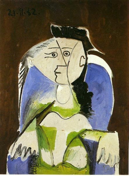 Woman Sitting In Blue Armchair 1962 Pablo Picasso