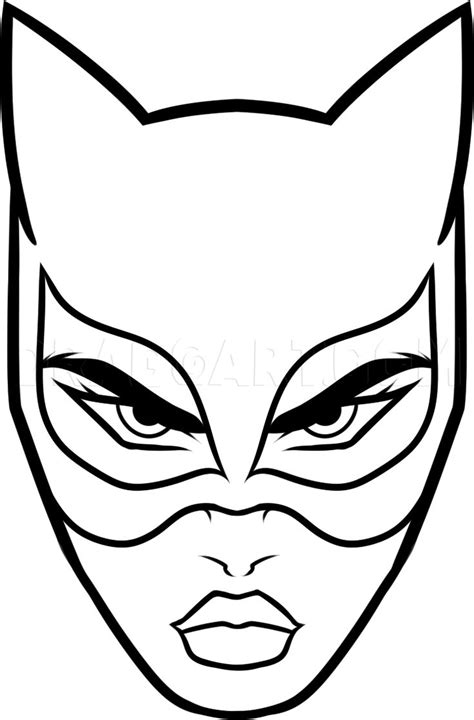 How To Draw Catwoman Easy Step By Step Drawing Guide By Dawn