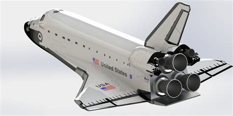 Nasa Space Shuttle 3d Cad Model Library Grabcad