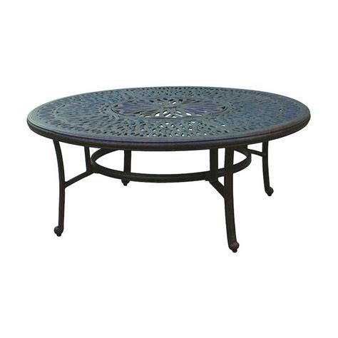 Darlee Elisabeth Tables Aluminum Round Patio Coffee Table At