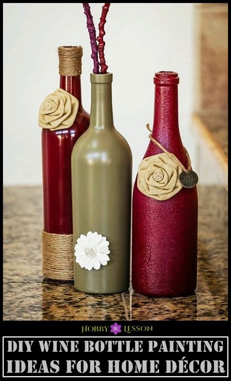 Diy Wine Bottle Painting Ideas For Home Décor