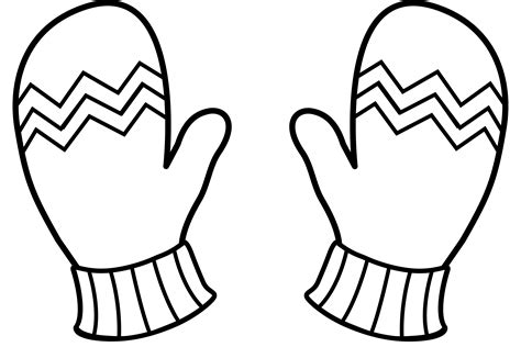 Winter coloring pages are a great way to get kids (and adults) excited for the winter season. Gloves Coloring Pages | Boyama sayfaları, Eldiven, Sanat
