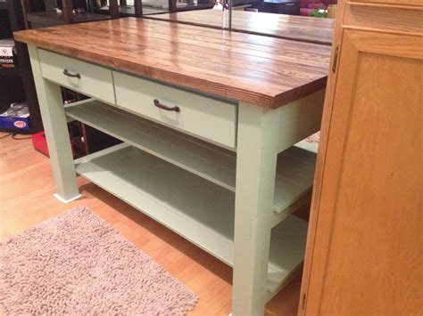 Upper wall cabinets at 12 inches deep by 30 inches tall are ideal for building a mobile island. Ana White | Kitchen Island - DIY Projects