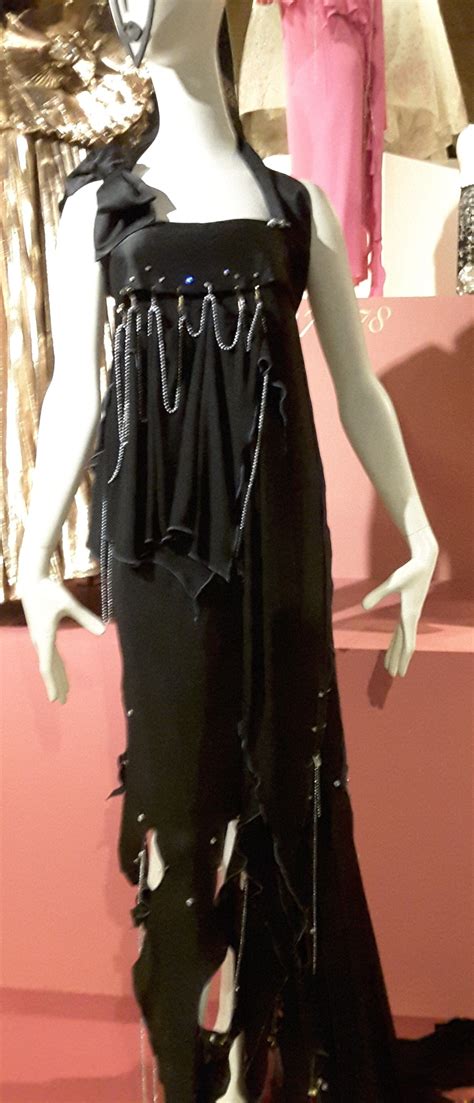 1977 zandra rhodes two piece dress from conceptual chic and punk collection from the 50