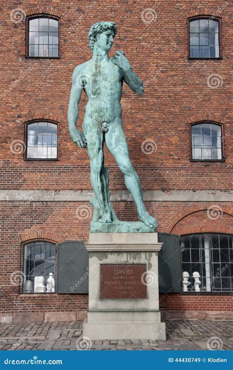 Estatua De David De Miguel Ángel En Copenhague Imagen De Archivo