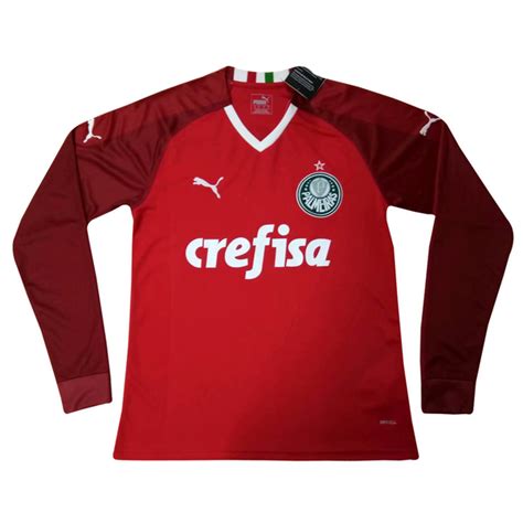 Puma today presented the home and away jerseys for the 2019 palmeiras season, the first of the brand's exclusive partnership with the club that starts today and extends over the next three years. Cheap 2019-2020 Palmeiras LS Red Soccer Jersey Shirt ...