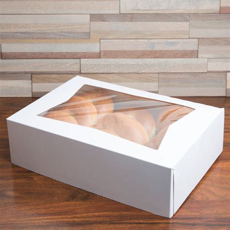 Window Bakery Box White 16 X 12 X 2 14 In Cake And Bakery Boxes From