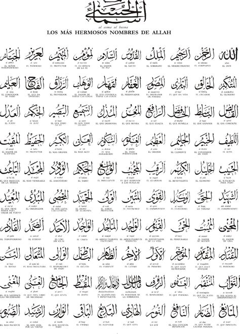 Available in two languages, english and indonesian that you can switch under the options menu. Allah 99 names | Freakwall