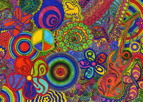 Psychedelic Art Hd Wallpaper Background Image 3402x2429 Id865347