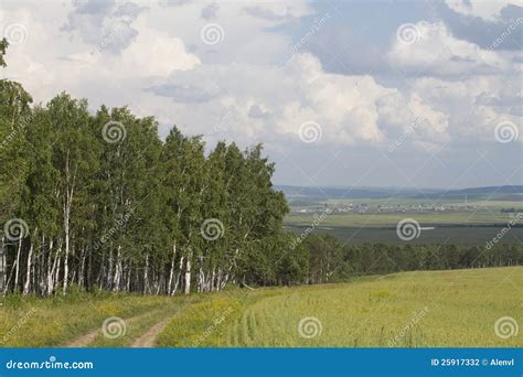 A Typical Russian Landscape Stock Photo Image Of Blue Landscape