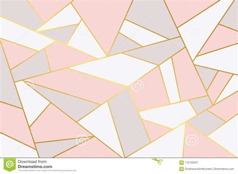 Pink Grey Luxury Geometric Background Stock Vector Illustration Of