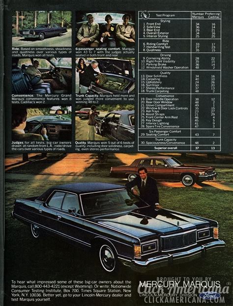 Mercury Marquis Beats The Cadillac Deville 1977 Click Americana