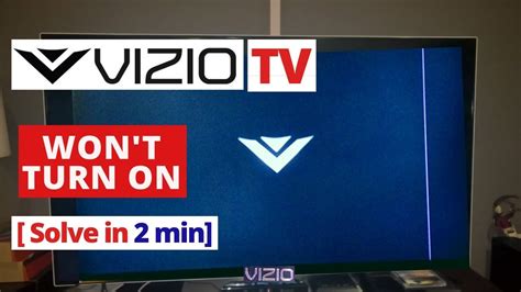How To Fix Vizio Smart Tv Wont Turn On Quick Solve In 2 Minutes