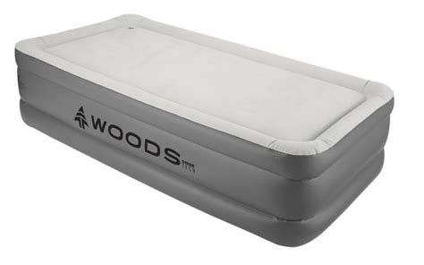Woods™ DreamTech Double-High Memory Foam Airbed with Built-In Pump ...