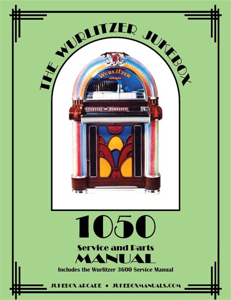 Wurlitzer 1050 The Jukebox 1973 74 Service And Parts