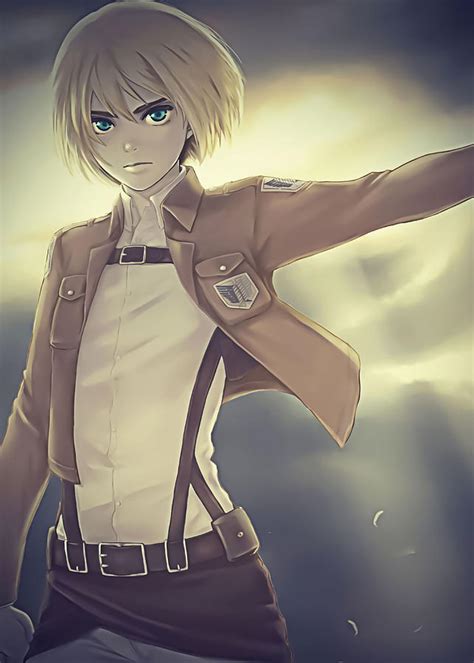 Armin Arlert Blonde Hair Digital Art By Michael Anime