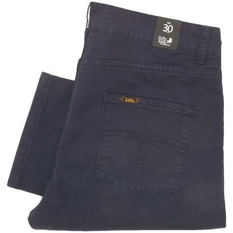 Lois Jeans Arturo Navy Corduroy Trousers Stuarts London