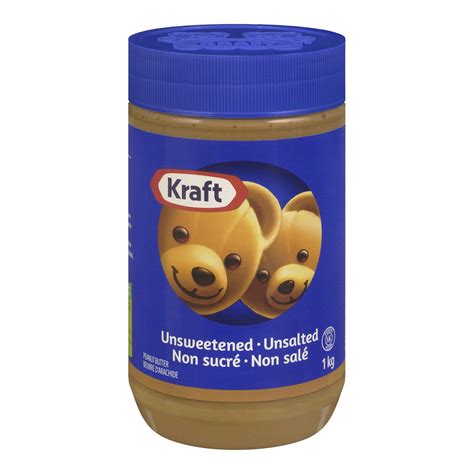 Kraft Peanut Butter Unsweetenedunsalted Smooth 1kg22lbs Canadian