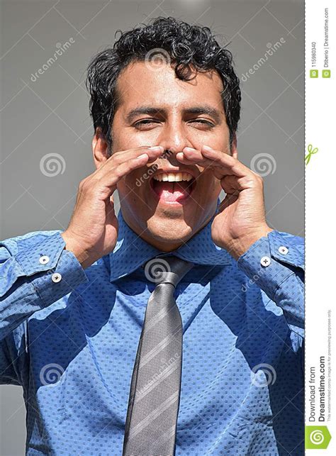 Business Man Yelling Stock Photo Image Of Shout Professional 115980340